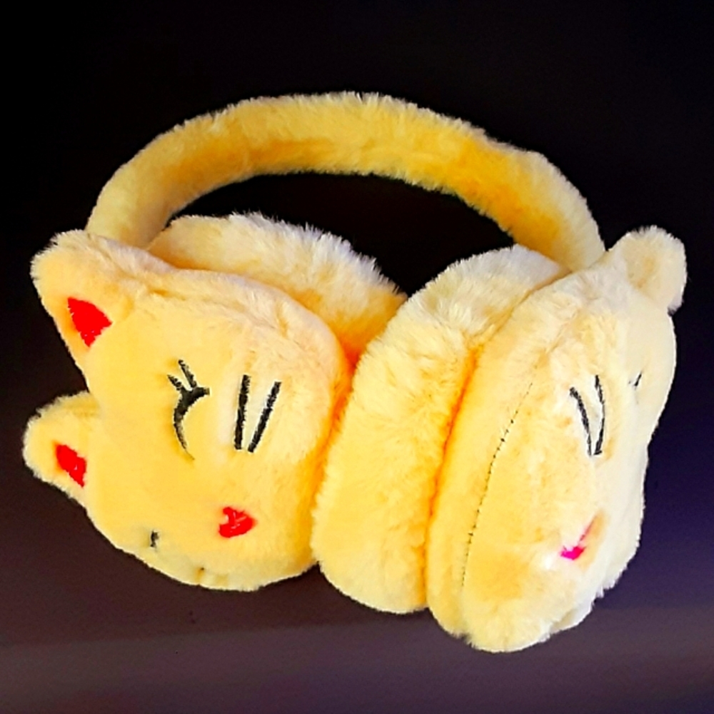 Plush Cartoon Cat Earmuff